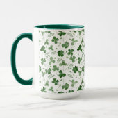Soft Waterverf Shamrock Pattern Mok (Links)