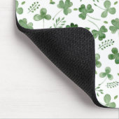 Soft Waterverf Shamrock Pattern Muismat (Hoek)