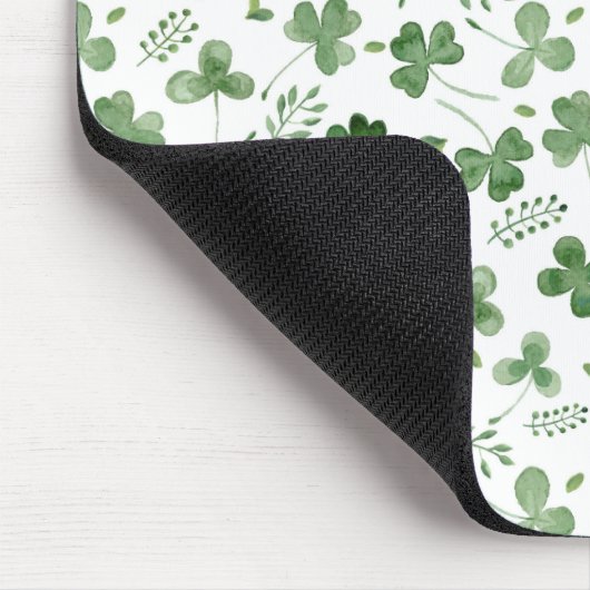Soft Waterverf Shamrock Pattern Muismat (Hoek)