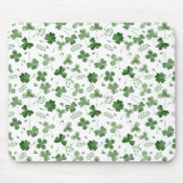 Soft Waterverf Shamrock Pattern Muismat (Voorkant)
