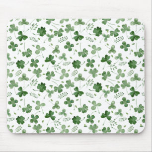 Soft Waterverf Shamrock Pattern Muismat