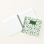 Soft Waterverf Shamrock Pattern Notitieboek (Binnen)