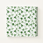 Soft Waterverf Shamrock Pattern Notitieboek (Achterkant)