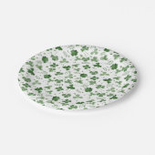 Soft Waterverf Shamrock Pattern Papieren Bordje (Gekanteld)