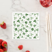 Soft Waterverf Shamrock Pattern Servet (Insitu)