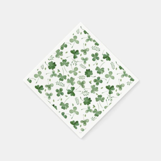 Soft Waterverf Shamrock Pattern Servet (Hoek)
