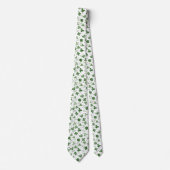 Soft Waterverf Shamrock Pattern Stropdas (Voorkant)