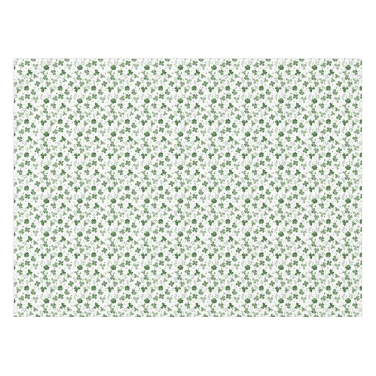 Soft Waterverf Shamrock Pattern Tafelkleed (Voorkant (Horizontaal))