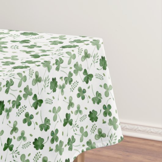 Soft Waterverf Shamrock Pattern Tafelkleed (Voorbeeld)