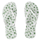 Soft Waterverf Shamrock Pattern Teenslippers (Voetbed)