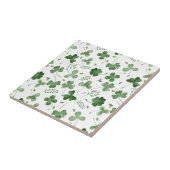 Soft Waterverf Shamrock Pattern Tegeltje (Zijkant)