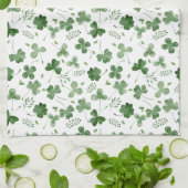 Soft Waterverf Shamrock Pattern Theedoek (Gevouwen)