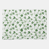 Soft Waterverf Shamrock Pattern Theedoek (Horizontaal)
