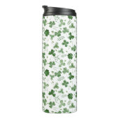 Soft Waterverf Shamrock Pattern Thermosbeker (Geroteerd rechts)