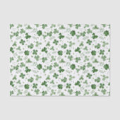 Soft Waterverf Shamrock Pattern Tissuepapier (Voorkant)