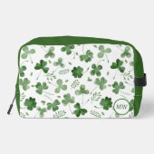Soft Waterverf Shamrock Pattern Toilettasje (Achterkant)
