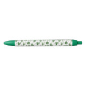 Soft Waterverf Shamrock Pattern Zwarte Inkt Pen (Voorkant)