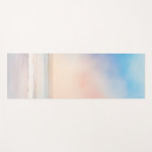 Soft Waterverf Waves Yoga Mat (Voorkant (horizontaal))