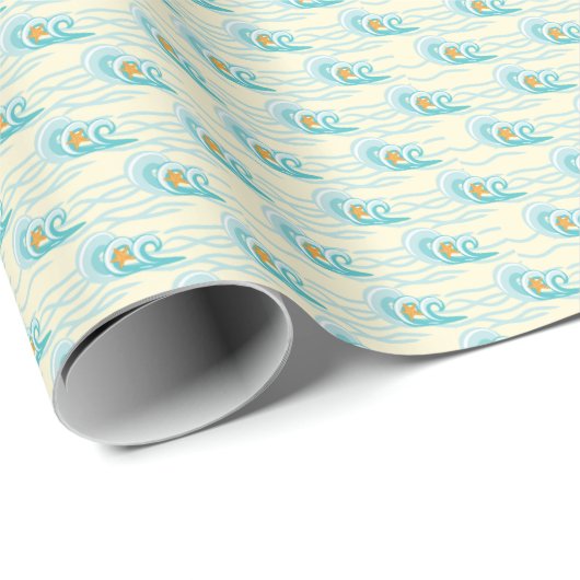 Soft Waves Pattern Cadeaupapier (Rol Hoek)