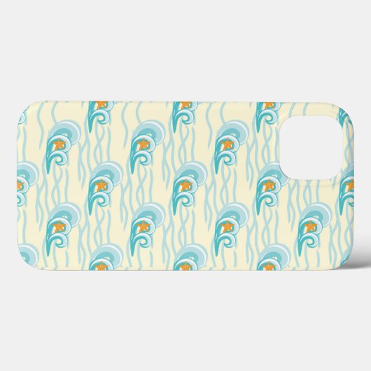 Soft Waves Pattern Case-Mate iPhone Case (Achterkant (horizontaal))