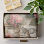 Soft Whispers van het Roos Finch Decoupage Print Tissuepapier (Geschenk)