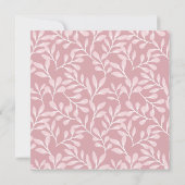 Soft White Botanical Bridal Shower Invitation Kaart (Achterkant)