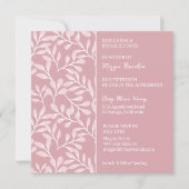 Soft White Botanical Bridal Shower Invitation Kaart (Voorkant)