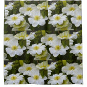 Soft White Clematis Douchegordijn (Voorkant)