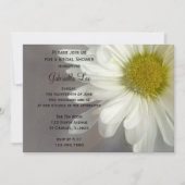 Soft White Daisy on Grey Vrijgezellenfeest Kaart (Voorkant)