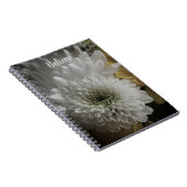 Soft White Floral Photo Spiral Notebook Notitieboek (Rechterzijde)