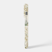 Soft White Hydrangea Floral Pattern iPhone Hoesje (Linkerkant)