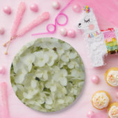 Soft White Hydrangea Papieren Bordje (Feest)