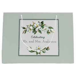 Soft White Magnolia Greenery Wedding Classic Groot Cadeauzakje