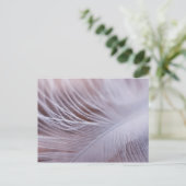 Soft white vether macrophotografie briefkaart (Staand voorkant)