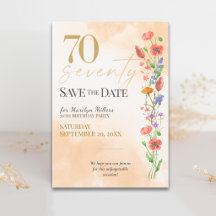 Soft Wildflower 70th Birthday Celebration