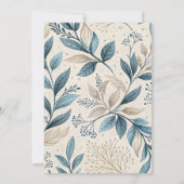 Soft Wildflower Cottage Baby Shower Kaart (Achterkant)