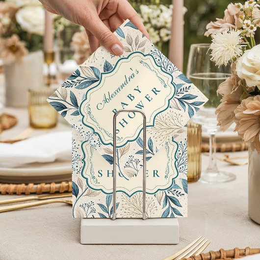 Soft Wildflower Cottage Baby Shower Servet