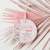 Soft Wildflower Dank u Bedankjes Labels