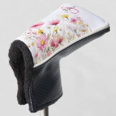 Soft Wildflower Monogram Golfheadcover (3/4 voorkant)