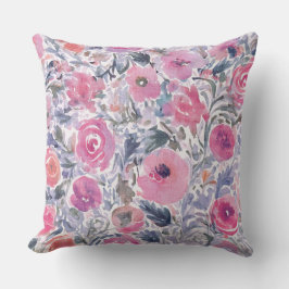 soft wildflower pastel pattern kussen