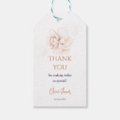 Soft Wildflowers Modern Baby Shower Invitation Cadeaulabel (Voorkant)