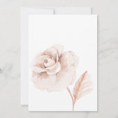 Soft Wildflowers Modern Baby Shower Kaart (Achterkant)