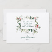 Soft Winter Berry-kerstkaart Kaart (Achterkant)