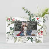 Soft Winter Berry-kerstkaart Kaart (Staand voorkant)