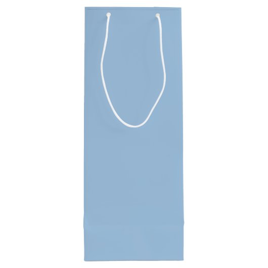 Soft Winter Blue Wijn Cadeautas (Achterkant)