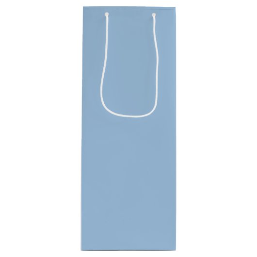 Soft Winter Blue Wijn Cadeautas (Voorkant)