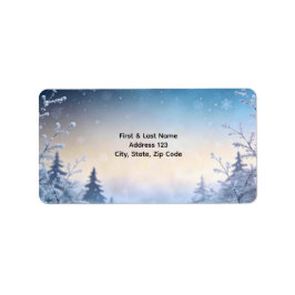 Soft Winter Daydream Address Etiket