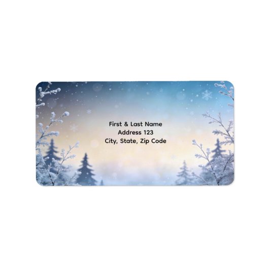 Soft Winter Daydream Address Etiket (Voorkant)