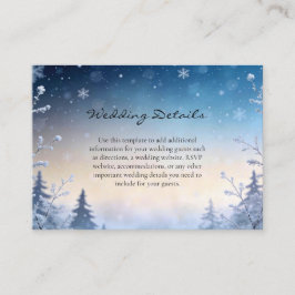 Soft Winter Daydream Enclosure Cards Informatiekaartje