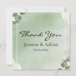 Soft Winter Daydream Thank You Cards Bedankkaart